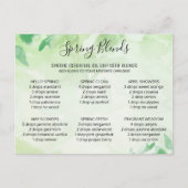 Spring Essential Oils Blends Flower Post Kaart (Voorkant)