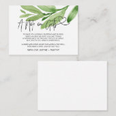 Spring Eucalyptus A Note on Gifts Wishing Well Informatiekaartje (Voorkant / Achterkant)