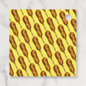 Spring Fair Carnival Festival Corn Dog Corndog Bedankjes Labels (Achterkant)
