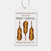 Spring Fair Carnival Festival Corn Dog Corndog Cadeaulabel (Voorkant)