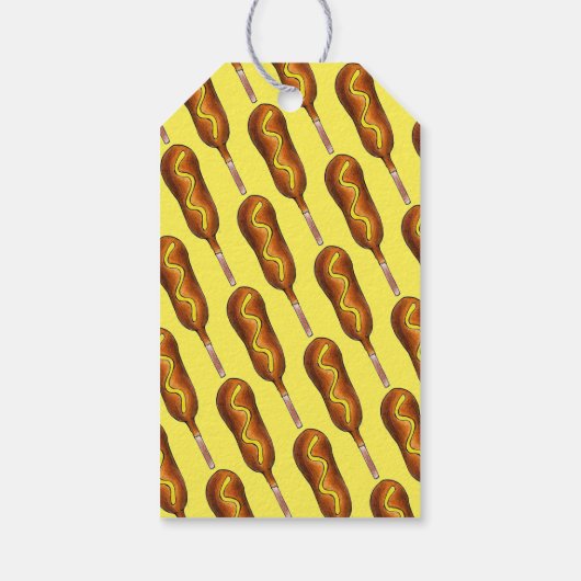 Spring Fair Carnival Festival Corn Dog Corndog Cadeaulabel (Achterkant)