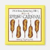 Spring Fair Carnival Festival Corn Dog Corndog Magneet (Voorkant)