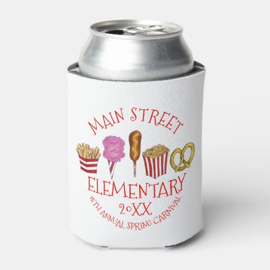 Spring Fair Carnival Festival Corndog Ice Cream Blikjeskoeler (Blikje Voorkant)