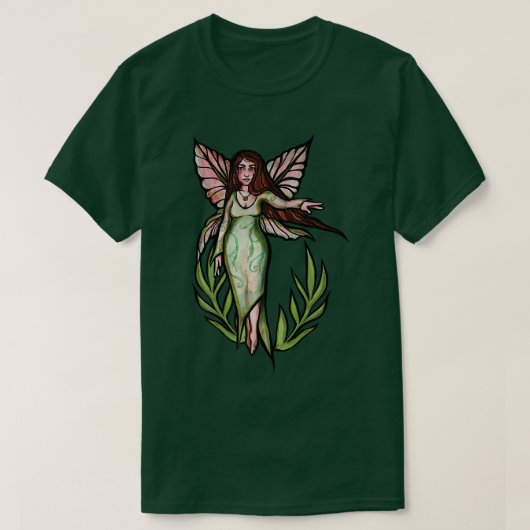 Spring Fairy leaf ArtT-Shirt T-shirt (Design voorkant)
