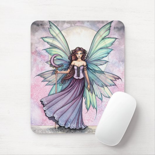 Spring Fairy Mousepad beroemd gemaakt door Molly H Muismat (Met muis)