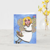Spring Fairy - Notecard Kaart (Gele Bloem)
