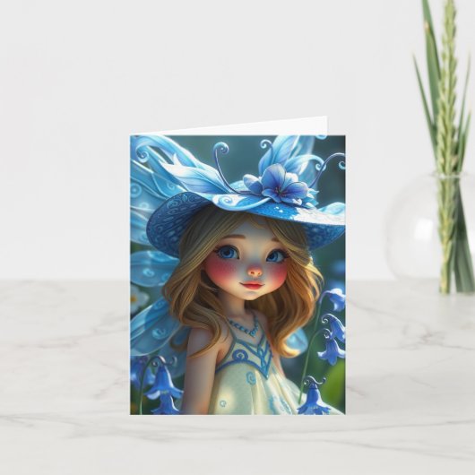 Spring Fairy Portrait Kaart (Voorkant)