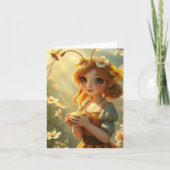 Spring Fairy Portrait Kaart (Voorkant)