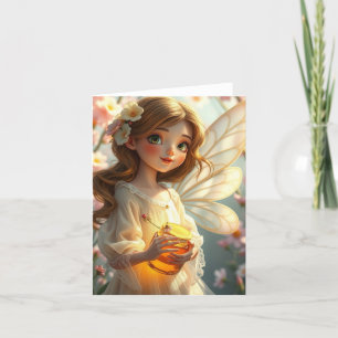 Spring Fairy Portrait Kaart