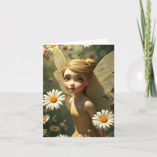 Spring Fairy Portrait Kaart (Voorkant)
