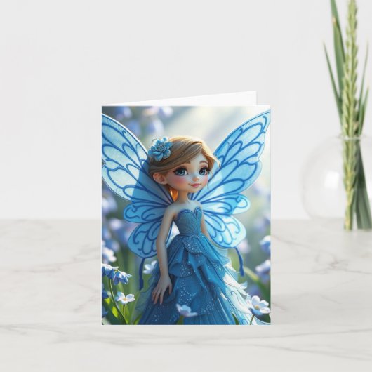 Spring Fairy Portrait Kaart (Voorkant)