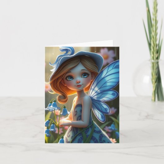 Spring Fairy Portrait Kaart (Voorkant)