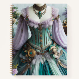 Spring Fairytale Pastel Floral Gown Notitieboek