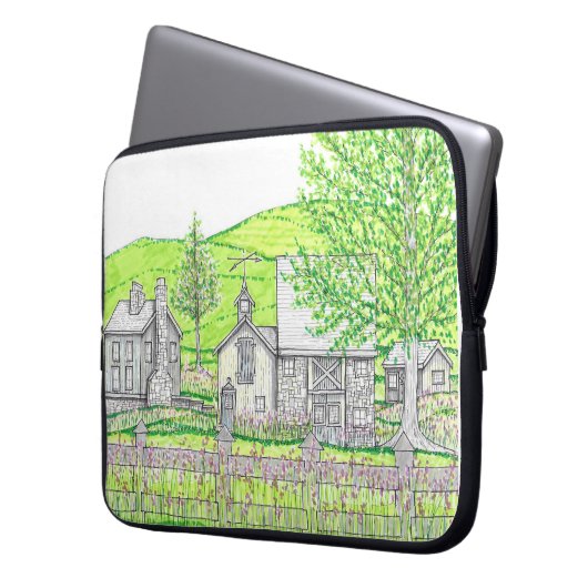 Spring Farm Laptop Case (Voorkant Links)