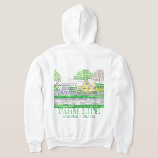 Spring Farm Zippered Hoodie (Laag Achter)