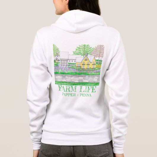 Spring Farm Zippered Hoodie (Achterkant)