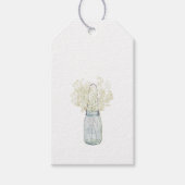 Spring Farmhouse  Jar met White Flowers Cadeaulabel (Voorkant)
