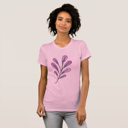 Spring fashion, floral gifts for her, or artistic t-shirt (Voorkant volledig)