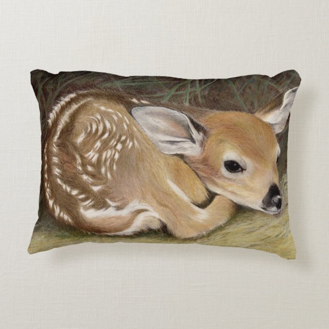 Spring Fawn Accent Kussen (Achterkant)