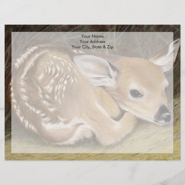 Spring Fawn Briefhoofd (Voorkant)