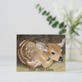 Spring Fawn Briefkaart (Staand voorkant)