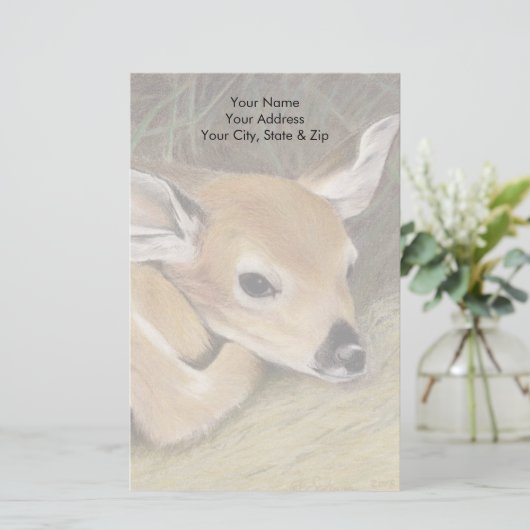Spring Fawn Briefpapier (Staand voorkant)