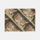 Spring Fawn Fleece Deken (Voorkant (Horizontaal))