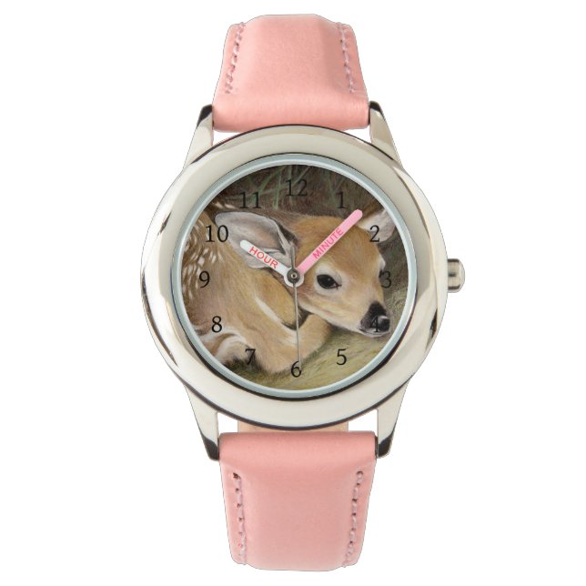 Spring Fawn Horloge (Voorkant)
