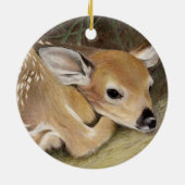 Spring Fawn Keramisch Ornament (Achterkant)