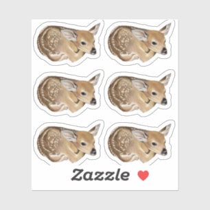Spring Fawn Sticker