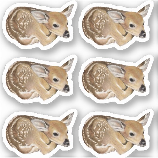Spring Fawn Sticker (Voorkant)