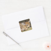 Spring Fawn Vierkante Sticker (Envelop)