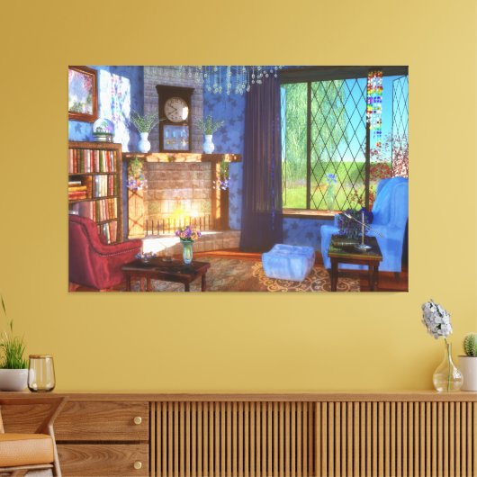 Spring Felicity Canvas afdrukken (Insitu (Woonkamer))
