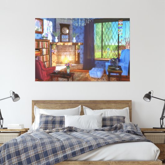 Spring Felicity Canvas afdrukken (Insitu (Slaapkamer))