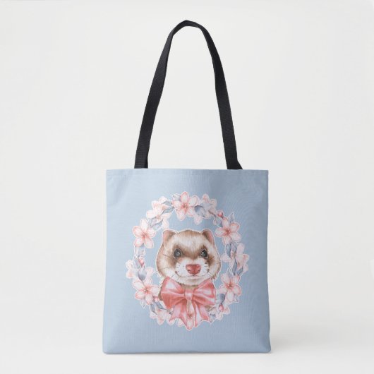 Spring Ferret Tote Bag (Voorkant)