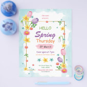 Spring Festival Flyer-Sjabloon Flyer (Enkel)