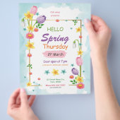 Spring Festival Flyer-Sjabloon Flyer (Hand)