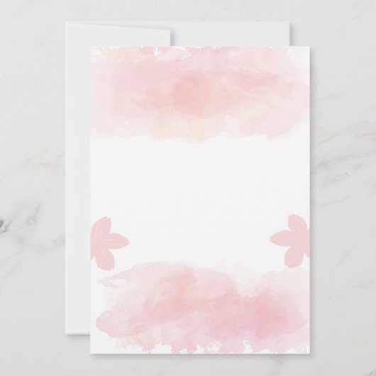 Spring Festival Flyer-Sjabloon Kaart (Achterkant)