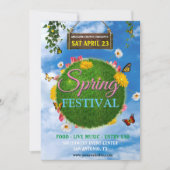 Spring Festival Flyer-Sjabloon Kaart (Voorkant)