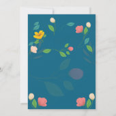 Spring Festival Flyer-Sjabloon Kaart (Achterkant)