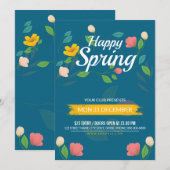 Spring Festival Flyer-Sjabloon Kaart (Voorkant / Achterkant)