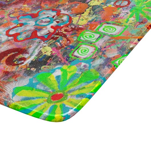 Spring Fever Deco glazen snijplank (Hoek)