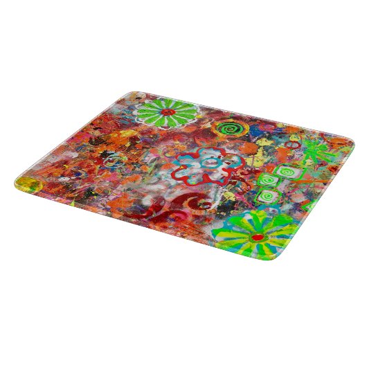 Spring Fever Deco glazen snijplank (Hoek)