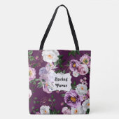 Spring Fever Paarse Bloemen Mode Tas (Voorkant)