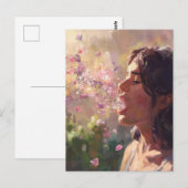 Spring Fever Woman surrealistisch Briefkaart (Voorkant / Achterkant)