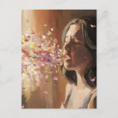 Spring Fever Woman surrealistisch Briefkaart (Voorkant)