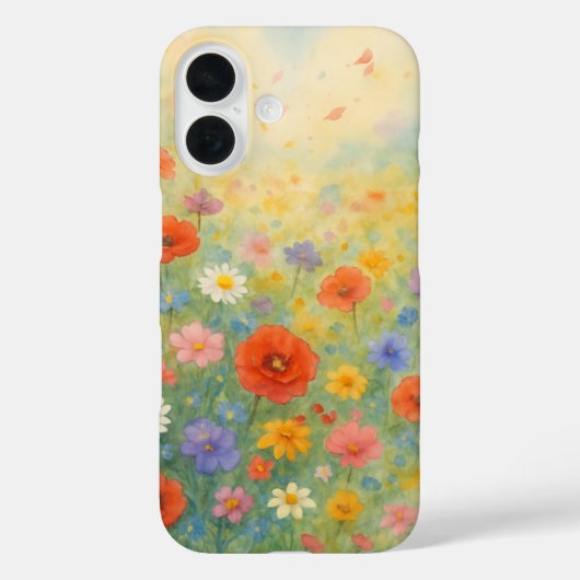 Spring Field Flowers Telefoonhoesje iPhone / iPad  Case-Mate iPhone Case (Achterkant)