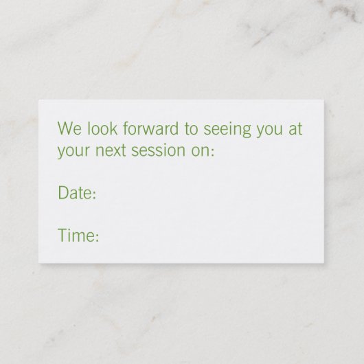 Spring Flash African Daisy Photo Appointment Card Afsprakenkaartje (Achterkant)