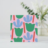 SPRING Flat Note-Kaart Bedankkaart (Staand voorkant)