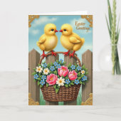 Spring Fledglings Basket Card Kaart (Voorkant)